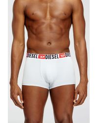 DIESEL - Three-Pack Of All-Over Logo Waist Boxers - Lyst