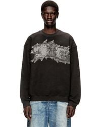 DIESEL - Sweatshirt With Graffiti Print - Lyst