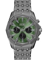 DIESEL - Stinger Gunmetal Stainless Steel Watch - Lyst