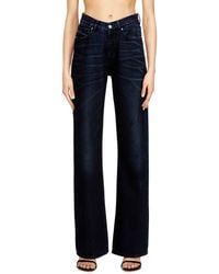 DIESEL - Vaqueros Regular Cintura Alta 1971 D-Sent, Negro/Gris Oscuro, Cierre Con Botón - Lyst