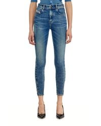 DIESEL - Skinny Jeans High Waist 1984 Slandy-High, Medium, Zip Fly - Lyst