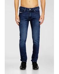 DIESEL - Skinny Jeans Low Waist 1979 Sleenker, Dark, Zip Fly - Lyst
