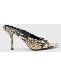 DIESEL - D-Diam's-High Leather Mule With Floating Oval D - Lyst