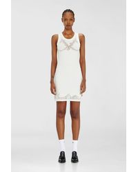 DIESEL - Mini Tank Dress With Devoré Lace Effect - Lyst