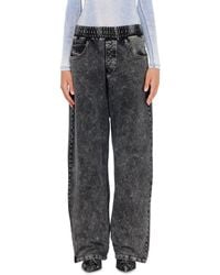 DIESEL - Sweatpants With Denim Effect - Lyst