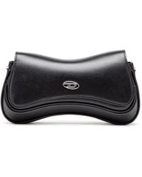 DIESEL - Play-Semi Gloss Leather Shoulder Bag - Lyst