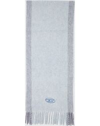 DIESEL - Wool-Blend Scarf With Contrast Stripes - Lyst
