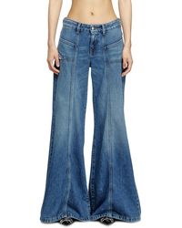 DIESEL - Flare Jeans Low Waist D-Akii, Medium, Zip Fly - Lyst