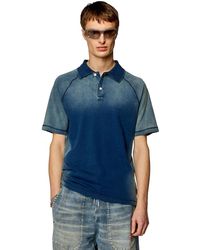 DIESEL - Polo Shirt With Sun-faded Effects - Lyst