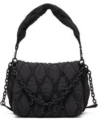 DIESEL - Charm-D-Schultertasche Aus Gestepptem Nylon - Lyst