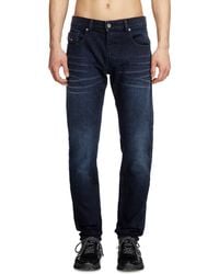 DIESEL - Slim Jeans Regular Waist 2019 D-Strukt, Dark, Zip Fly - Lyst
