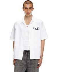 DIESEL - Bowling Shirt With Logo Embroidery - Lyst