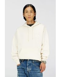 DIESEL - Cotton Hoodie With Tonal Oval D Logo Embroidery - Lyst
