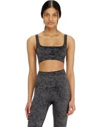 DIESEL - Sports Bra With Utilitarian Print - Lyst