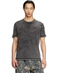 DIESEL - T-shirt en jersey effet denim - Lyst