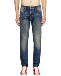 DIESEL - Slim Jeans Regular Waist 2019 D-Strukt, Dark, Zip Fly - Lyst