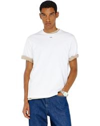 DIESEL - Regular T-Shirt With Crew Neck And Oval D - Lyst
