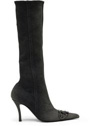 DIESEL - D-Venus-Knee-High Boots - Lyst