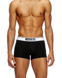 DIESEL - Three-Pack Of Plain Boxer - Lyst