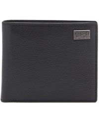 DIESEL - Bi-fold Wallet In Grainy Leather - Lyst
