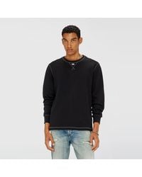 DIESEL - Cotton Long-Sleeve T-Shirt With Oval D - Lyst