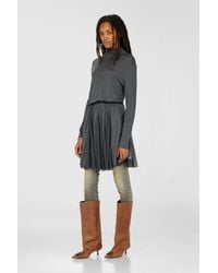 DIESEL - Turtleneck Mini Dress - Lyst