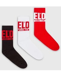 DIESEL - Skm-Ray Socks (Pack Of Three) - Lyst