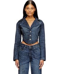 DIESEL - Cropped Jacket - Lyst