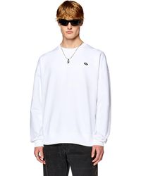 DIESEL - Sweatshirt With Oval D Patch - Lyst