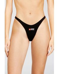 DIESEL - Three-Pack Of Stretch Cotton Thongs With Logo - Lyst