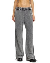 DIESEL - Faded Track Pants With Zip Sides - Lyst