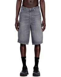 DIESEL - Relaxed Denim Shorts - Lyst