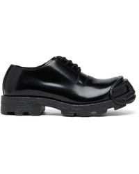 DIESEL - D-Hammer-Leather Lace-Up Shoes With Oval D Toe Cap - Lyst