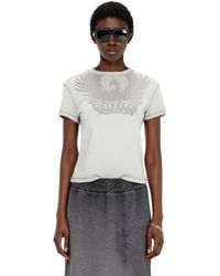 DIESEL - Fleece Midi Skirt With Dévoré Print - Lyst