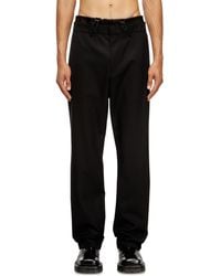 DIESEL - Wool Blend Pants With Elastic Waistband - Lyst