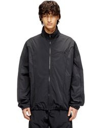 DIESEL - Crinkled-Nylon Jacket With Piping - Lyst
