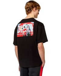 DIESEL - T-shirt con stampa fotografica - Lyst
