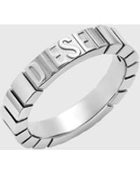 DIESEL - Edelstahlband Ring - Lyst