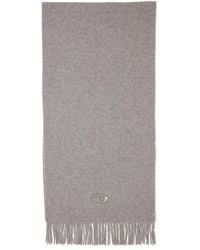 DIESEL - Wool-Blend Scarf With Fringed Edges - Lyst