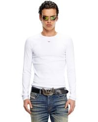 DIESEL - Long-sleeve T-shirt With D Patch - Lyst