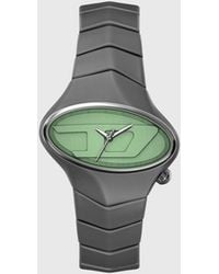 DIESEL - D-Rush Gunmetal Stainless Steel Watch - Lyst