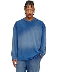DIESEL - T-Shirt A Maniche Lunghe Con Micro Logo - Lyst