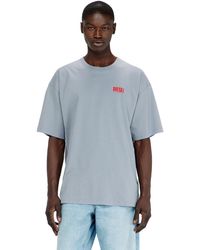 DIESEL - Cotton T-Shirt With Biscotto Print - Lyst