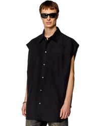 DIESEL - Sleeveless Shirt In Linen Blend - Lyst
