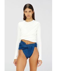 DIESEL - Rucked-Up Long-Sleeve T-Shirt - Lyst