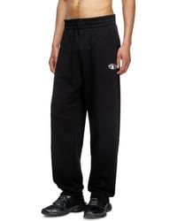 DIESEL - Sweatpants With Metal-Effect Oval D Logo - Lyst