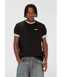 DIESEL - Cotton T-Shirt With Logo Patch - Lyst