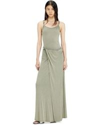 DIESEL - Jersey Maxi Dress With Twisted Details - Lyst