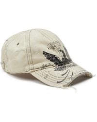 DIESEL - Gorra De Béisbol Desgastada Con Estampado De Phoenix - Lyst