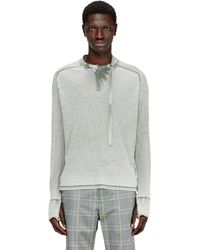 DIESEL - Camiseta De Canalé De Jersey Con Tira Tipo Biker En El Cuello - Lyst